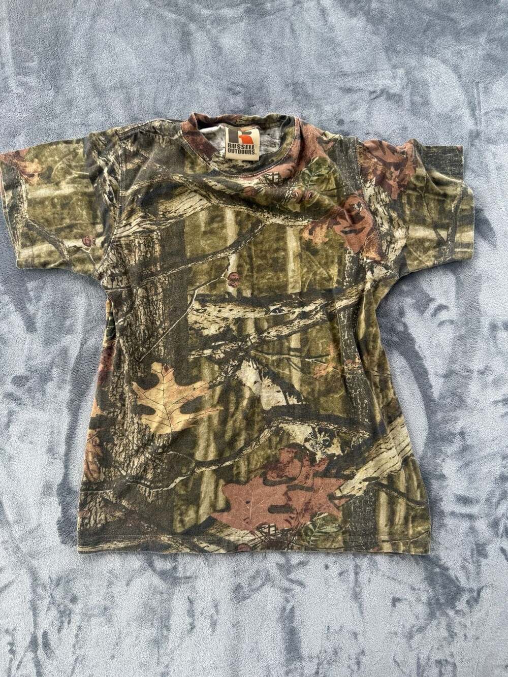 Russell Outdoors Mossy Oak Break-Up Camo T-Shirt Youth XL 18-20